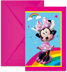 Procos Minnie egér party meghívó 6db-os szett (97249) - jatekshop