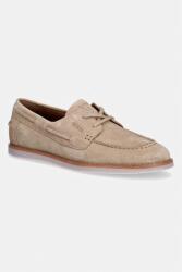Guess mocasini pentru bărbați, din piele întoarsă OPPERNE PPY2-OBM109_80X (FMJOPP.SUE14.TAUPE)