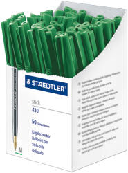 STAEDTLER Химикалка Staedtler Stick 430 М, оп. 50 броя, зелена (21153-А-ЗЕЛЕН М)