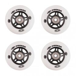 Worker Roti WORKER 64 mm si rulmenti ABEC-5 Chrome - set 4 buc (4291)