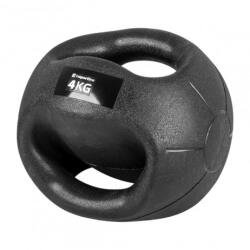 inSPORTline Minge medicinala cu maner inSPORTline Grab Me 4 kg (13488) - sport-mag