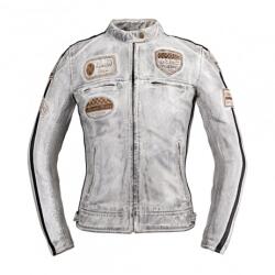 W-Tec Geaca Moto Piele pentru Femei W-TEC Sheawen Lady New - Alb (24460) - sport-mag