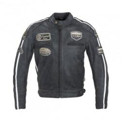W-Tec Geaca Moto Piele Barbati W-TEC Negru Vintage (22022) - sport-mag