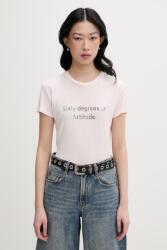 Miss Sixty t-shirt női pamut - rózsaszín XS