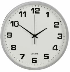 Verk Group Csendes nagy falióra 25 cm, Római számokkal, Ezüst színű (27068_S)