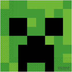  Minecraft Green szalvéta 20 db-os 33x33 cm FSC (PNN95443) - aprotalpak