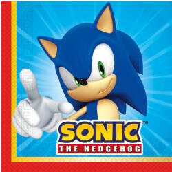  Sonic a sündisznó Sega szalvéta 20 db-os 33x33 cm FSC (PNN95651) - aprotalpak