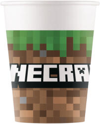  Minecraft Green papír pohár 8 db-os 200 ml FSC (PNN95442) - aprotalpak