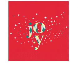  Karácsonyi Red Joy szalvéta 20 db-os 33x33 cm (MLG169096) - aprotalpak