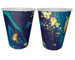  Kék Midnight Blue papír pohár 6 db-os 240 ml (MLG127218) - aprotalpak