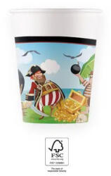  Kalóz Island papír pohár 8 db-os 200 ml FSC (PNN93966) - aprotalpak