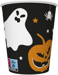  Halloween Scary Black papír pohár 8 db-os 250 ml (PKK766373) - aprotalpak