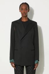 MM6 Maison Margiela blézer gyapjú keverékből - fekete S - answear - 509 990 Ft