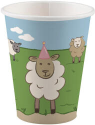  Farm Party papír pohár 8 db-os 250 ml (DPA991987666) - aprotalpak