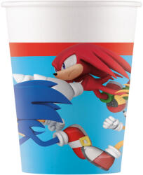  Sonic a sündisznó Sega papír pohár 8 db-os 200 ml FSC (PNN95650) - aprotalpak