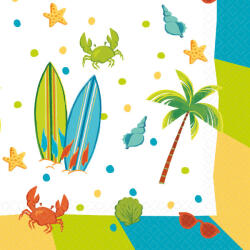  Nyár Surf Party szalvéta 16 db-os 33x33 cm (DPA9916611) - aprotalpak
