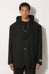 Ambush gyapjú kabát Oversized Jacket - fekete 50