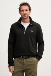 U. S. Polo Assn U. S. Polo Assn. melegítőfelső férfi pamuttal DHM LB 1/4 ZIP - fekete S