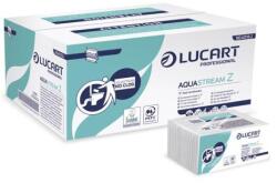 Lucart Papírtörlő, Z-hajtású, kétrétegű, LUCART "Aquastream", fehér, 15 csomag