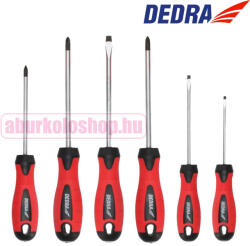 Dedra csavarhúzó készlet 6 db CrV acél (06A093)