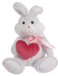  Iepuraș de pluș cu inimioară, 25 cm (PK1122-25)
