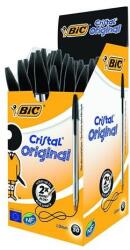 BIC Golyóstoll, 0, 32 mm, kupakkal, BIC "Cristal Original", fekete, 50 db