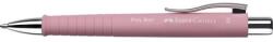 Faber-Castell Golyóstoll, 0, 7 mm, nyomómechanizmus, rózsaszín tolltest, FABER-CASTELL "Poly Ball", kék