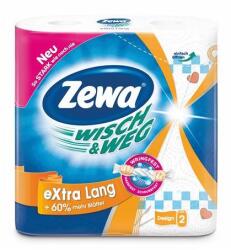 Zewa Papírtörlő, 2 rétegű, 2 tekercs/csomag, ZEWA "Wisch&Weg extra hosszú", 2 tekercs