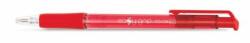 FlexOffice Golyóstoll, 0, 4 mm, nyomómechanizmussal, FLEXOFFICE "EasyGrip", piros, 12 db