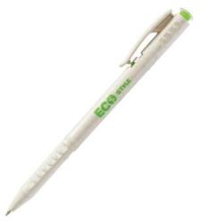 FlexOffice Golyóstoll, 0, 25 mm, nyomómechanizmussal, FLEXOFFICE "FO-09 Eco Style", kék