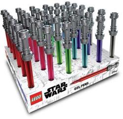 LEGO® Gél toll, kijelzős, 0, 7 mm, fénykard, LEGO "Star Wars", 6 különböző szín, 36 db