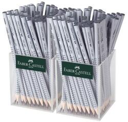 Faber-Castell Grafitceruza, állványos, HB, háromszögletű, FABER-CASTELL "Grip 2001", ezüst, 144 db