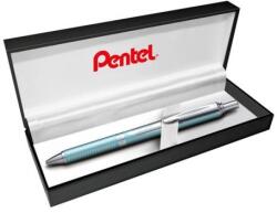 Pentel Géltoll, 0, 35 mm, nyomómechanizmus, tolltest: akvamarin, PENTEL "EnerGel BL-407" kék
