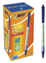 BIC Golyóstoll, 0, 32 mm, nyomómechanizmussal, BIC "Clic Stic ecolutions", kék