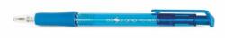 FlexOffice Golyóstoll, 0, 4 mm, nyomómechanizmussal, FLEXOFFICE "EasyGrip", kék, 12 db