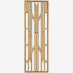  Fali dekorpanel, art deco stílus, 50x150 cm, 3 mm HDF - FP12 fa Sonoma tölgy falburkolat