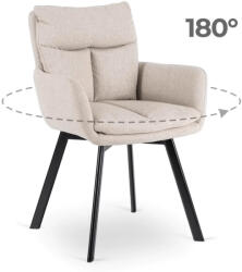 Mebel Elite CORTADO forgószék, bézs (ME-CORTADO-BZ-CZ-T-K)