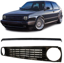  Volkswagen Golf II 19E 1983-1991 fényezetlen fekete hűtőrács felső léccel