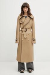 Wales Bonner pamut kabát Gates Crombie Coat - bézs S