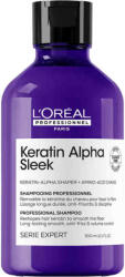 L'Oréal Serie Expert Keratin Alpha Sleek szulfátmentes simitó sampon, 300 ml - hajpatika