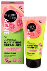 Organic Shop ACNE Mattító krémgél bio guavával, 50 ml - hajpatika