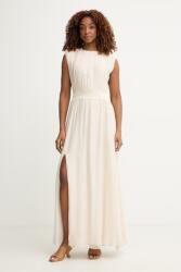 Haveone ruha selyemmel - bézs S - answear - 34 990 Ft