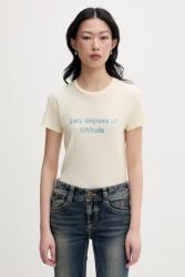 Miss Sixty t-shirt női pamuttal - sárga S
