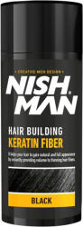  Nish Man Keratin Fiber hajdúsító és színező, fekete, 20g - hajpatika