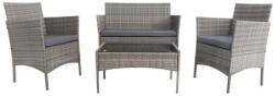 Klubfotel Rattan bútorkészlet MADERA - szürke
