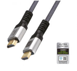 TECHLY HDMI kábel, 3 méter, Ultra High Speed, 48Gbps, 8K60Hz Hitelesített, M/M