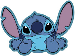 Stitch Disney Lilo és Stitch, A csillagkutya On The Belly formapárna, díszpárna 35 cm (JFK037232)