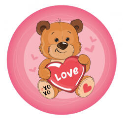 Medve Macis Love formapárna, díszpárna 36x36 cm (CBX544895)