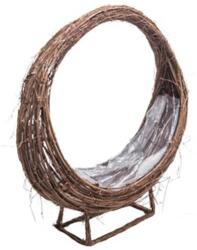  Cos lemn+nuiele tip coronita pentru aranjamente florale (35522)