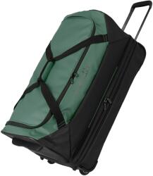Travelite Basics kerekes düftin exp. Fekete/zöld (TRAVELITE-96284-80)